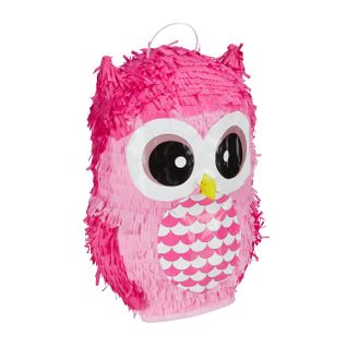 Pinata Hibou En Rose En Lot De 2