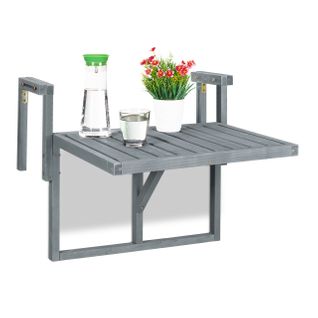Table Repliable En Bois Grise
