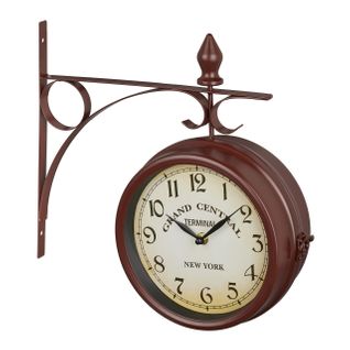 Horloge Murale Au Design Marron