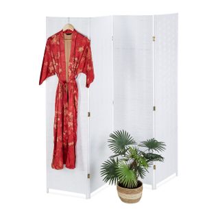 Paravent Blanc à 4 volets