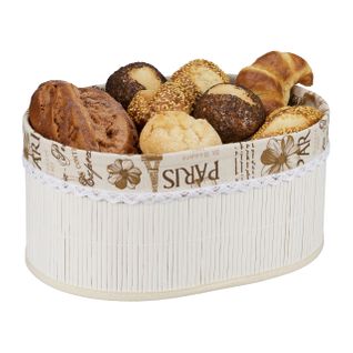 Corbeille De Pain En Bambou Blanc