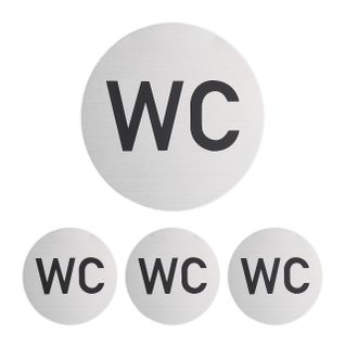 Lot De 4 Pancartes Pour Les Wc