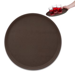 Lot De 5 Plateaux De Service Marrons