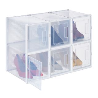 6x Boîtes à Chaussures Pour Talons Hauts