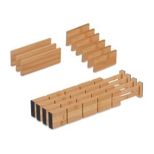 13x Séparateurs En Bambou Pour Le Tiroir