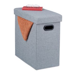 Tabouret De Rangement Gris