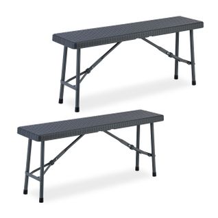 Banc De Jardin Pliable En Lot De 2