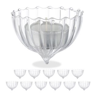 Photophores Flottants En Verre Lot De 12