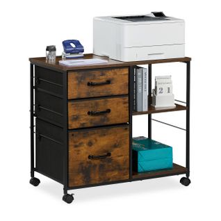 Caisson Roulant 3 Tiroirs Et Étagères