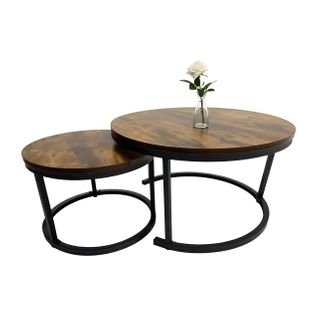 Lot De 2 Tables Gigognes Industrielles