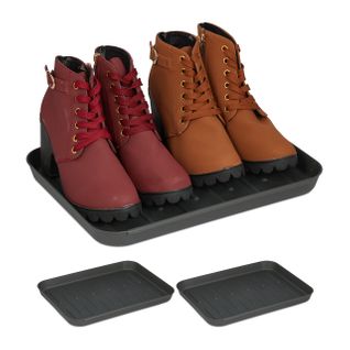 6x Bac à Chaussures Gris