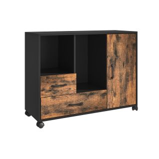 Caisson à Roulettes 2 Tiroirs Et 4 Cases