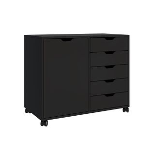 Caisson Roulant Avec Tiroirs Et Étagères