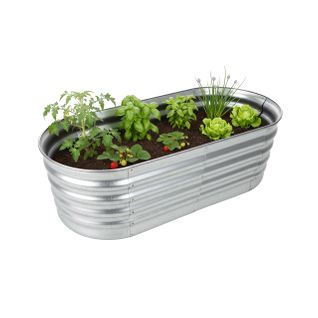 Bac Surélevé Métal Demi-rond