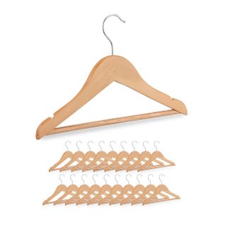 Lot De 20 Cintres En Bois Pour Enfants