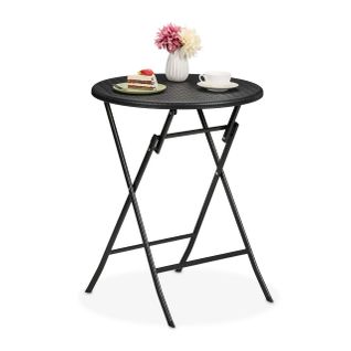 Table De Jardin Ronde Aspect Rotin