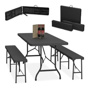 Ensemble Table De Jardin Et 2 Bancs