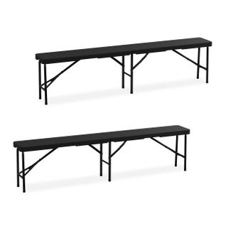 Banc Pliable 180 Cm Lot De 2