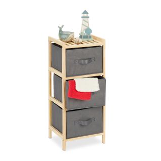 Étagère De Salle De Bain Avec 3 Paniers