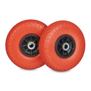 Lot De 2 Roues Pour Diable En Pu 3.00-4