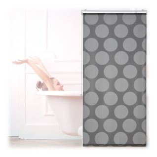 Store De Baignoire Gris à Pois