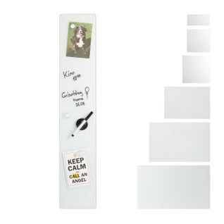 Tableau Mémo Magnétique Verre Blanc