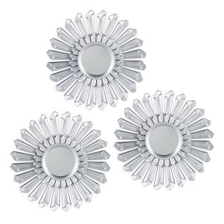 Lot De 3 Miroirs De Décoration Soleil
