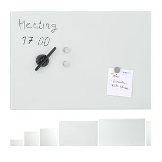 Tableau Mémo Magnétique Verre Blanc