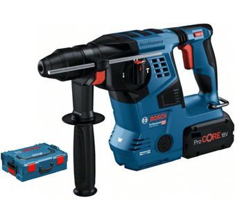 Perforateur Sds Plus 18v Gbh 18-28 + 2 Batteries 5,5ah + Chargeur + Coffret L-boxx - Bosch - 0611921