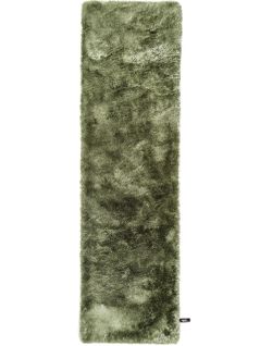 Tapis à Poils Longs Whisper Vert 80x300 Cm
