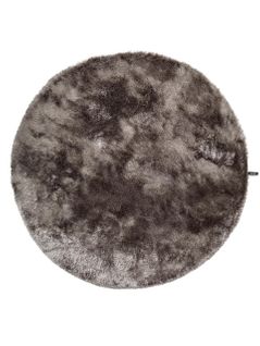 Tapis à Poils Longs Whisper Gris  200 Cm Rond