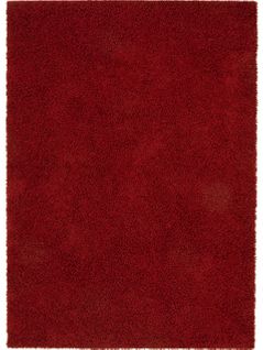 Tapis à Poils Longs Swirls Rouge Foncé 133x190 Cm