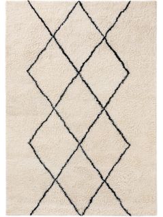 Tapis De Laine Berber Crème 200x300 Cm