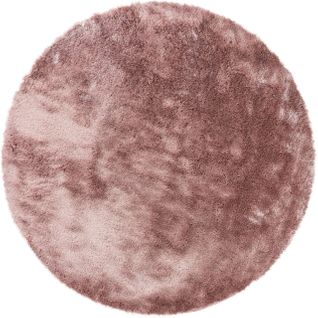 Tapis à Poils Longs Whisper Rose  200 Cm Rond