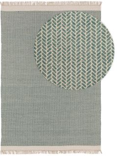 Tapis De Laine Kim Menthe 160x230 Cm