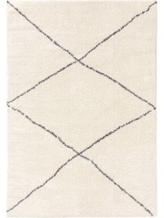Tapis à Poils Longs Benno Crème 240x340 Cm