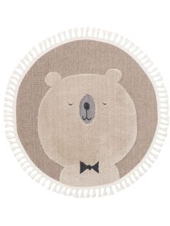 Tapis Enfant Momo Beige  120 Cm Rond