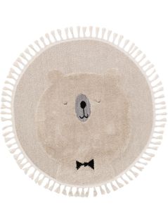 Tapis Enfant Momo Crème  120 Cm Rond