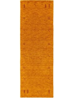 Tapis De Couloir En Laine Jamal Jaune 80x300 Cm