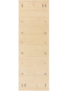 Tapis De Couloir En Laine Jamal Crème 80x300 Cm