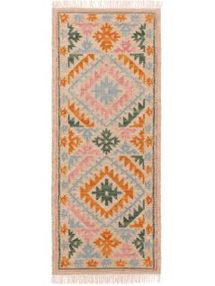 Kelim Tissé Main Zohra Multicouleur/beige 80x200 Cm