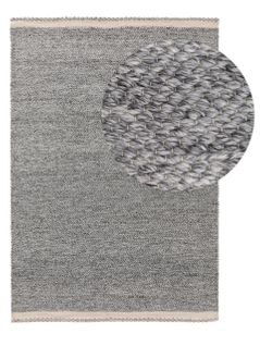 Tapis Fabriqué à Partir De Matériaux Recyclés Kiah Gris 120x170 Cm