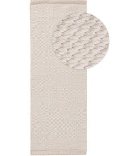 Tapis Fabriqué à Partir De Matériaux Recyclés Kiah Crème 70x200 Cm