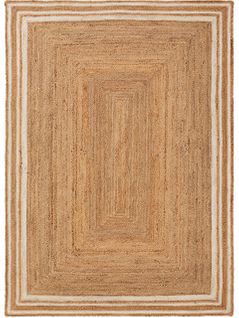 Tapis De Jute Jutta Blanc 120x170 Cm