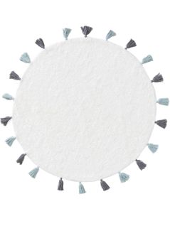 Tapis Lavables Pour Enfants Malu Bleu  80 Cm Rond