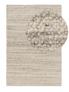 Tapis De Laine Finn Ivory Grey 170x240 Cm