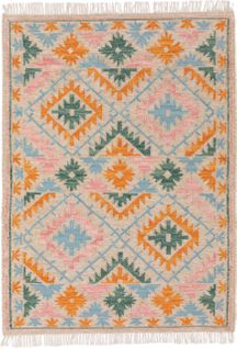 Kelim Tissé Main Zohra Multicouleur/beige 200x300 Cm