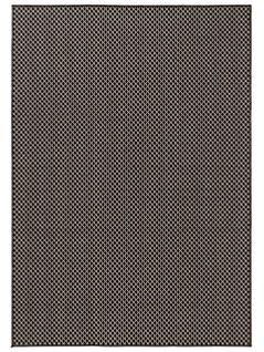 Tapis D'extérieur Et Intérieur Lou Noir 80x150 Cm