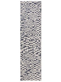 Tapis D'extérieur Et Intérieur Kaleo Bleu/blanc 80x300 Cm