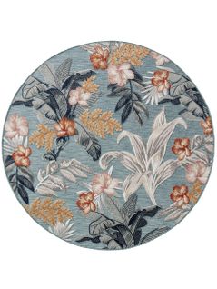 Tapis D'extérieur Et Intérieur Flora Multicouleur 200 Cm Rond